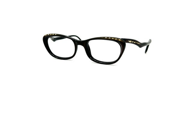 50s Cat Eye Rhinestone Glasses | New Old Stock | … - image 3