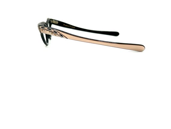 50s Cat Eye Glasses | New Old Stock | Black & Pin… - image 9