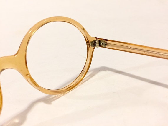 Unused Round Honey Eyeglass Frames | New Old Stoc… - image 7
