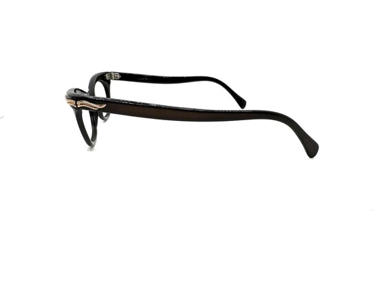 Vintage 50s Black Cat Eye Glasses | New Old Stock… - image 9