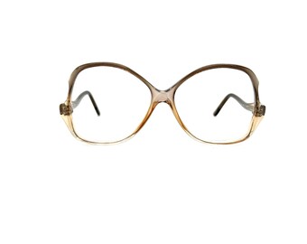 Vintage Oversize Sunglasses NOS Drop Temple Brown Lens Brown Fade Frame 70s-80s NEW Vintage Oversize Sunglasses | Non RX | Drop Temple Style  main image 2
