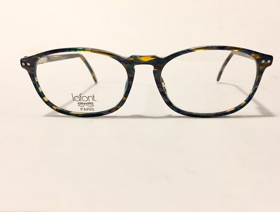 Unworn 80s Jean Lafont Rainbow Eyeglass Frames | N