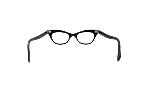 Vintage 50s Black Cat Eye Glasses | New Old Stock… - image 5