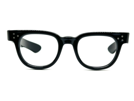 50s Eyeglass Frames New Old Stock Black Horn Rim - Etsy