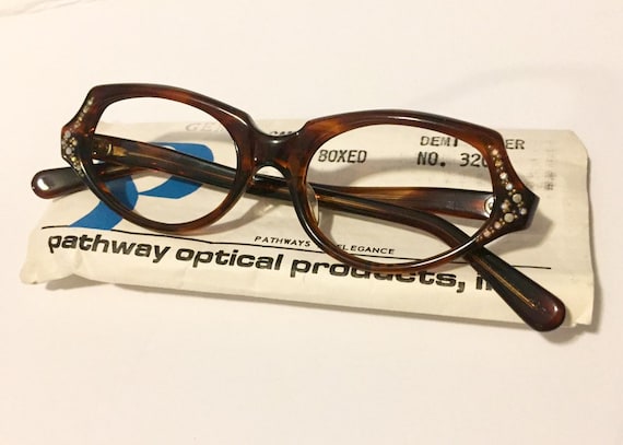 Unworn 60s Cat Eye Eyeglass Frames | Retro Cateye… - image 1