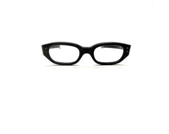 50s Cat Eye Eyeglasses | New Old Stock  | Vintage Small Cateye Frames | Black Cat Eye Glasses | Cateye Eyeglass Frames | 60s Cat Eye Glasses