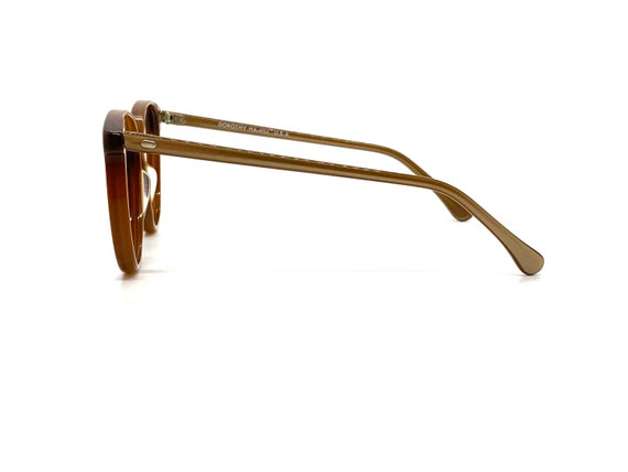 70s Oversize Round Eyeglass Frames | Gold P3 Roun… - image 8