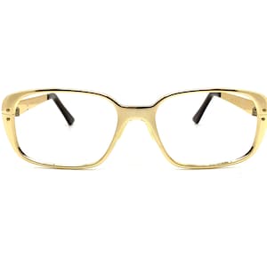 70s Vintage Metal Eyeglasses | New Old Stock | Gold Metal Eyeglass Frames | Gold Square Sunglasses | Large Aviator Eyeglasses | USA Made