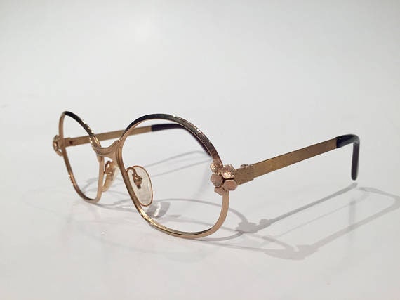 70s Round Glasses Gold Metal Glasses Frames NOS New Old - Etsy