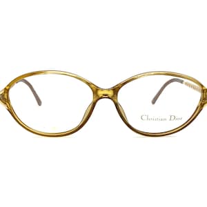 80s Christian Dior Eyeglass Frames | New Old Stock | Vintage Dior Eyeglasses | Dior Honey Optyl & Wire Glasses Frames | Dior Frames 2994