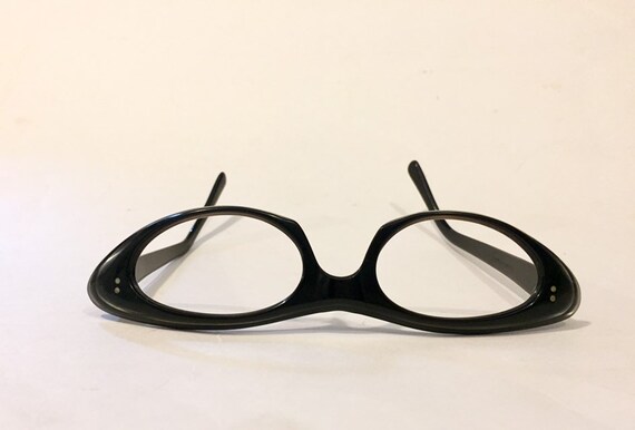 1960s Cat Eye Glasses | Vintage Dark Brown Cateye… - image 4