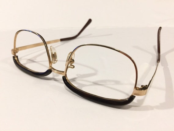 Unworn 60s Gold Metal Eyeglass Frames | New Old S… - image 4