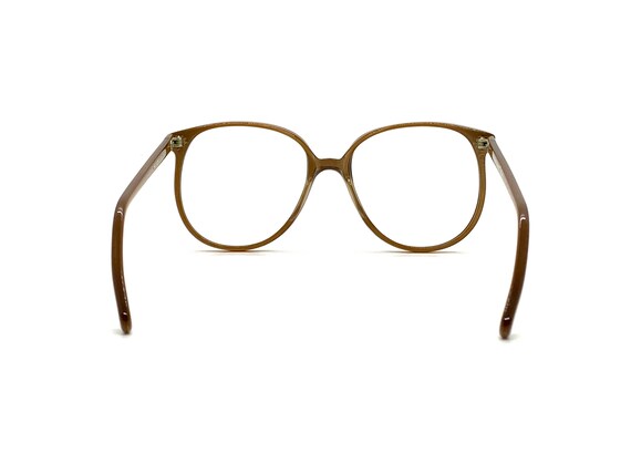 70s Oversize Round Eyeglass Frames | Gold P3 Roun… - image 5