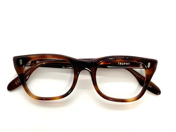 Unused 60s Tortoise Eyeglass Frames | New Old Sto… - image 4