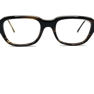 Vintage 60s Eyeglasses | New Old Stock | 70s Tortoise Horn Rim Glasses | Thick Square Eyeglasses | Retro Eyeglass Frames | Horn Rimmed Frame