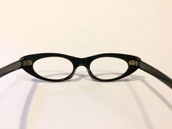 1960s Cat Eye Glasses | Vintage Dark Brown Cateye… - image 3