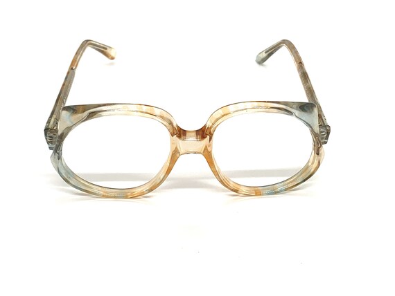 Oversized Vintage 70s Round Eyeglasses | New Old … - image 2