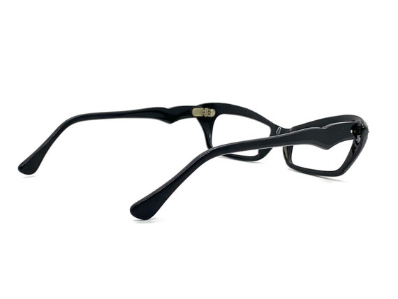 Unworn 50s Black Cat Eye Glasses | New Old Stock … - image 7
