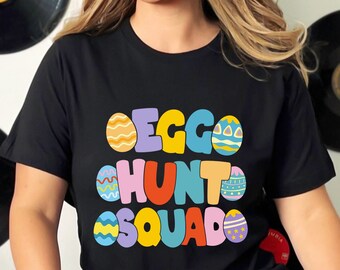 Egg Hunt Squad T-shirt, Funny Easter Egg Hunting, Colored Easter Egg Tee, Easter Bunny, Egg Hunting Party Shirt