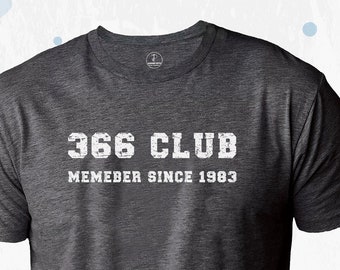 Gepersonaliseerde 366 clubleden T-shirt, schrikkeljaar verjaardagscadeau