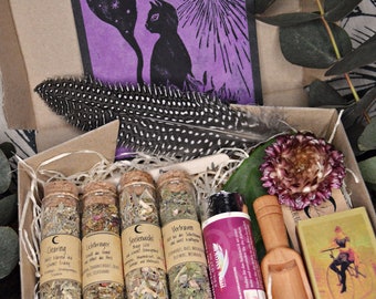 Räucherset "Soulfood" wahlweise mit Räucherschälchen aus Speckstein / Kräutermagie / Räucherkräuter / Selbstfindung