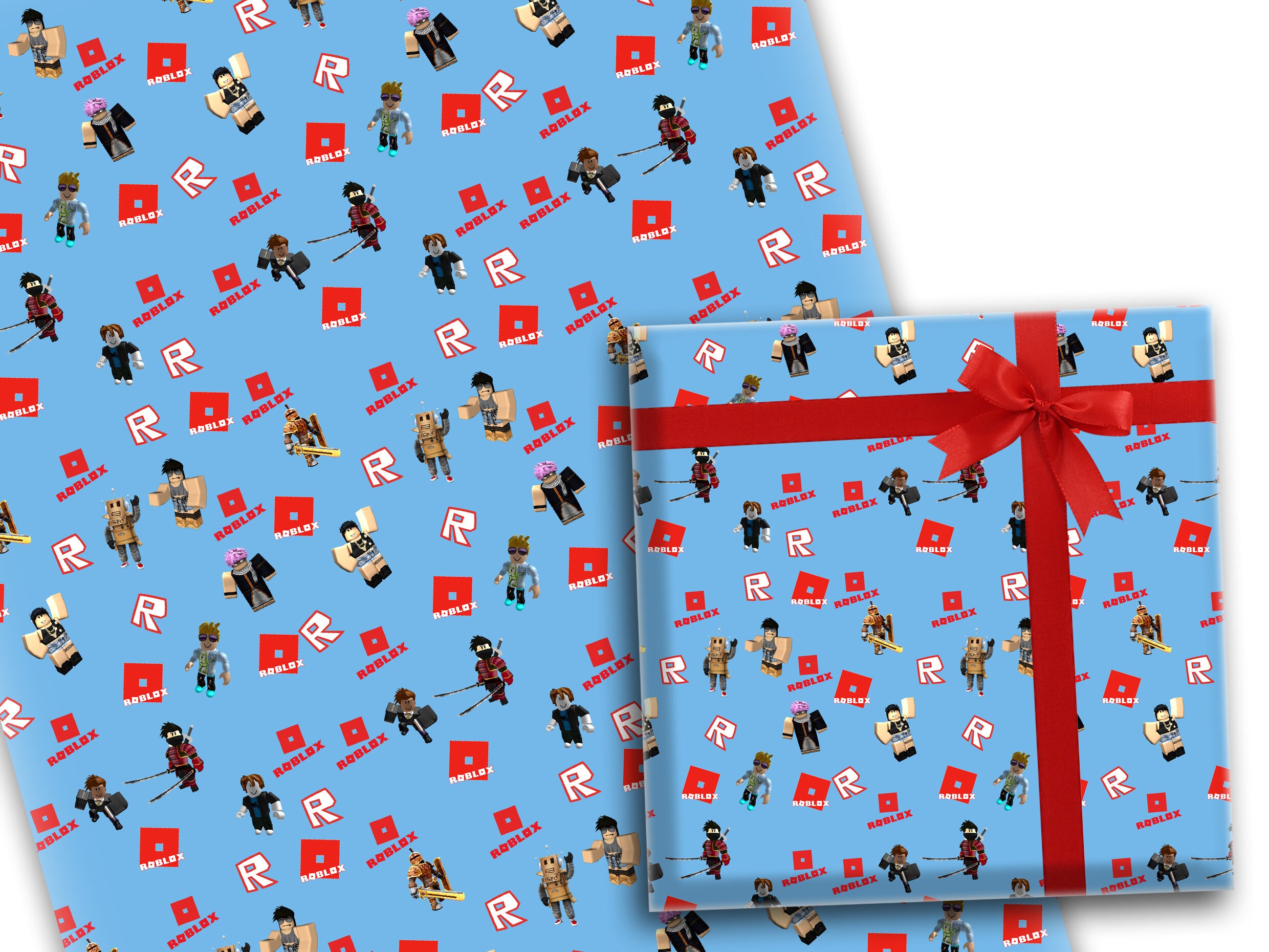 Roblox Gift Wrapping Paper Gaming Present PC Kids Boys Girls Etsy UK