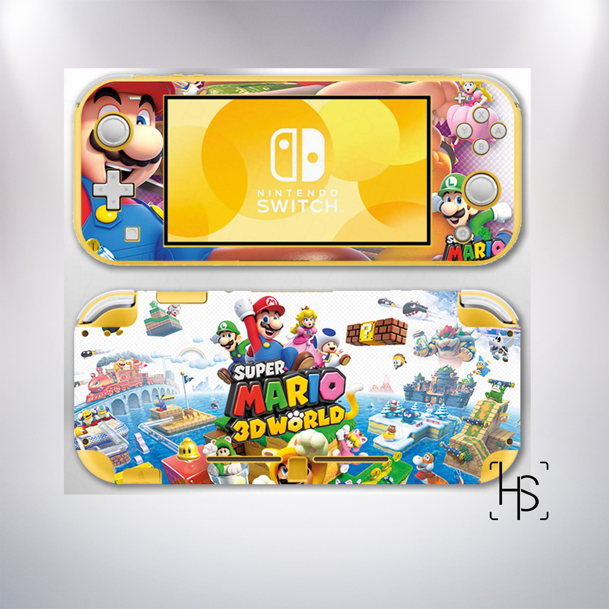 Nintendo Switch Lite Console Joy-Con Skin Mario Princess Peach Decal  Sticker