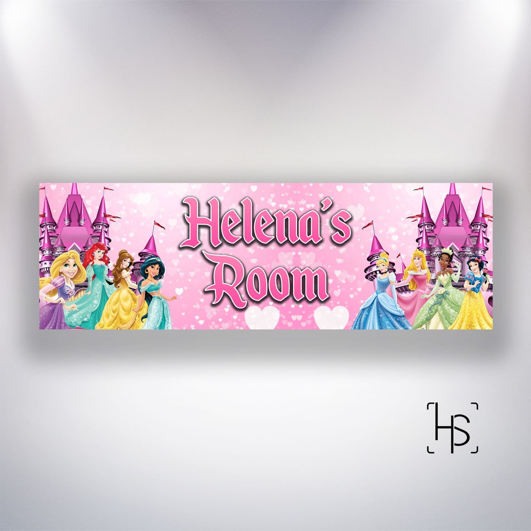 Disney Princesses Personalised Wall Poster - Etsy