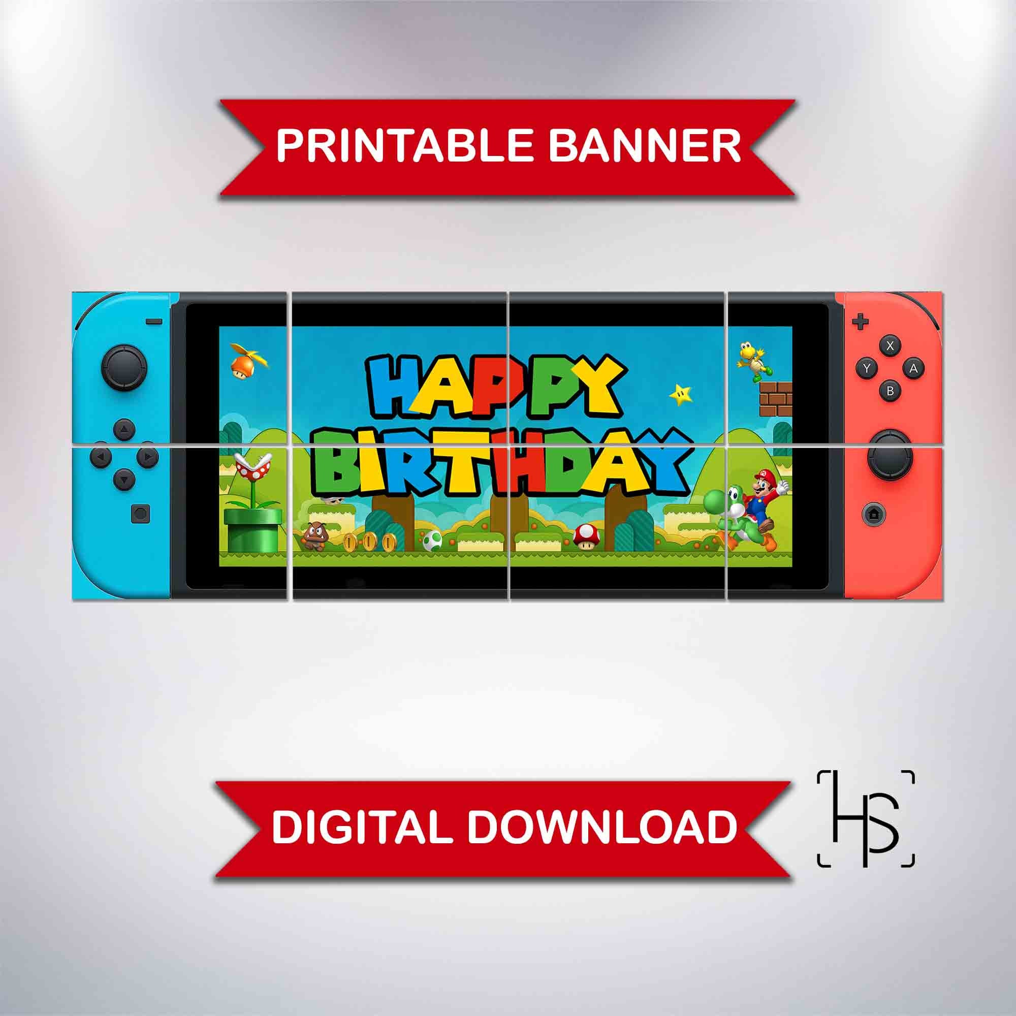 Nintendo Switch Birthday Invitation, Nintendo Switch Invitations – Vitedly