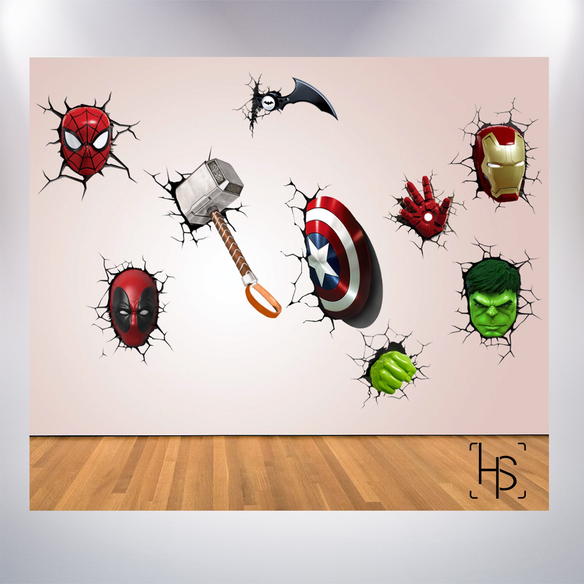 Deadpool Wall Decal Repositionable Sticker Graphic-Superhero-Marvel-Great Gift! 