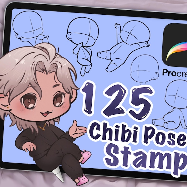 Chibi Pose Reference - Etsy