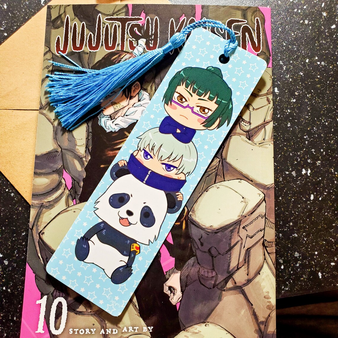 Adorable Glossy Anime Bookmark Chibi Character Print With Etsy