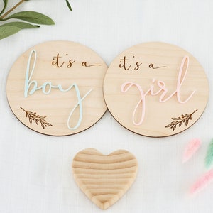 It&#39;s A Boy | It&#39;s A Girl | Baby Announcement Plaque | Photo Prop | Gender Reveal