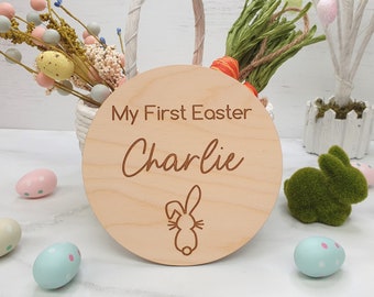 My First Easter Sign | Personalised Easter Plaque | Baby's First Easter | minimalist plaque