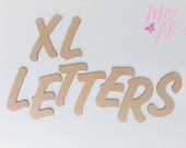 MDF Wooden Letters Large Letters Laser Cut MDF 3MM 12cm 15cm 20cm 25cm Wood Letters Cashew Font DIY Letters Blank letters Craft