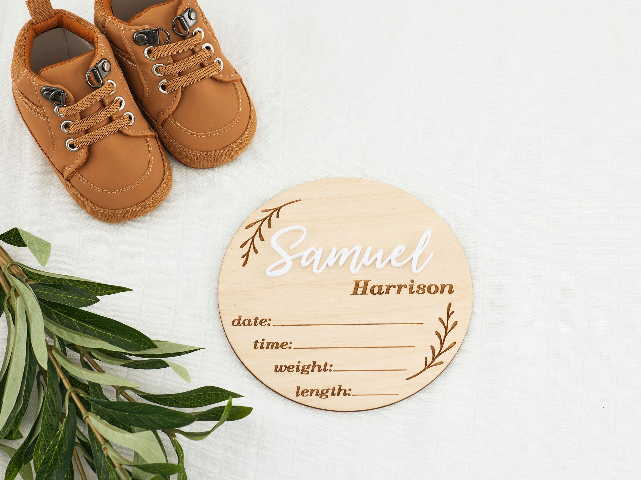 Personalised Birth Announcement Plaque Baby Name Plaque Etsy