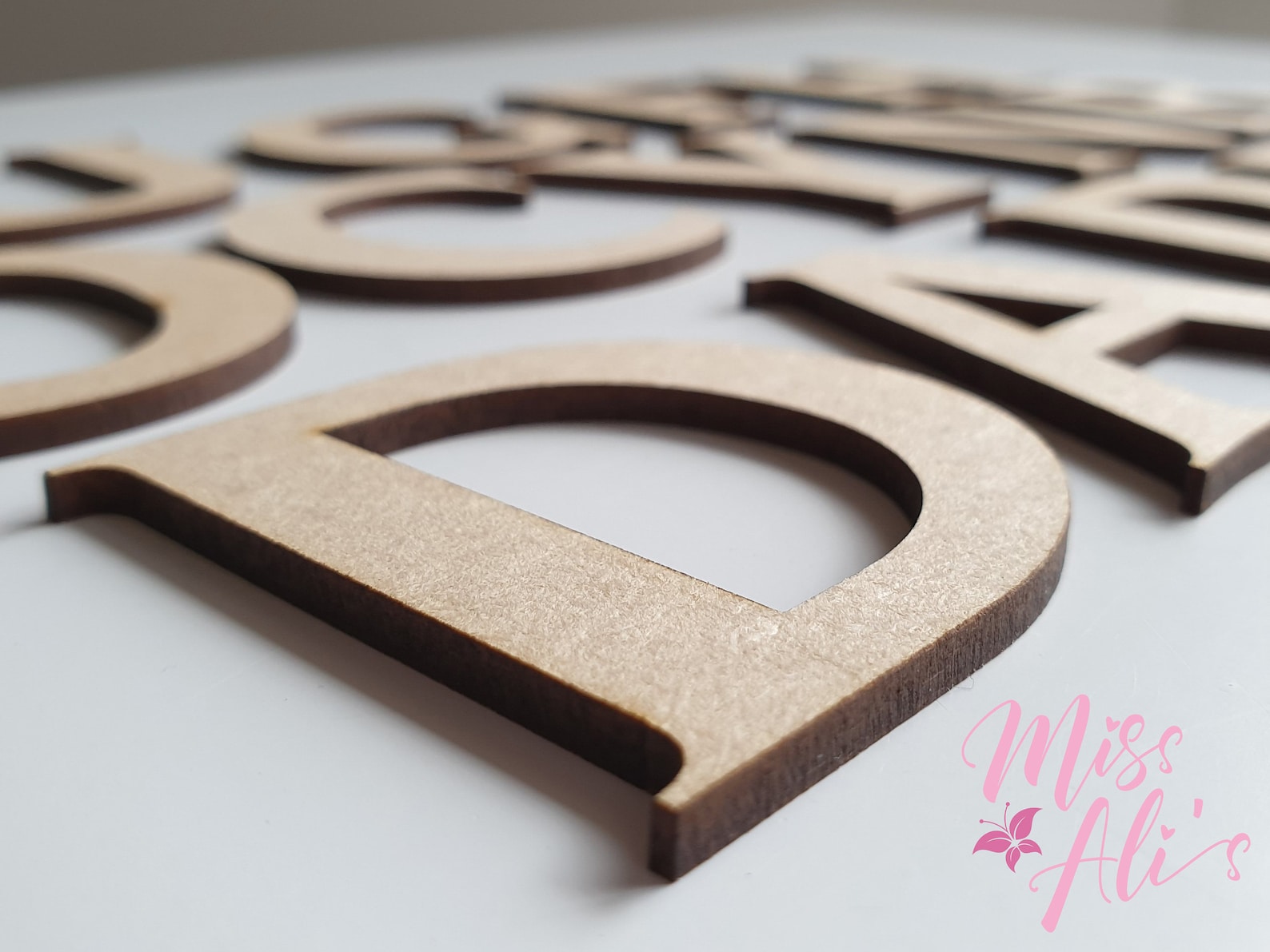 MDF Wooden Letters Large Letters Laser Cut MDF 3MM 12cm Etsy