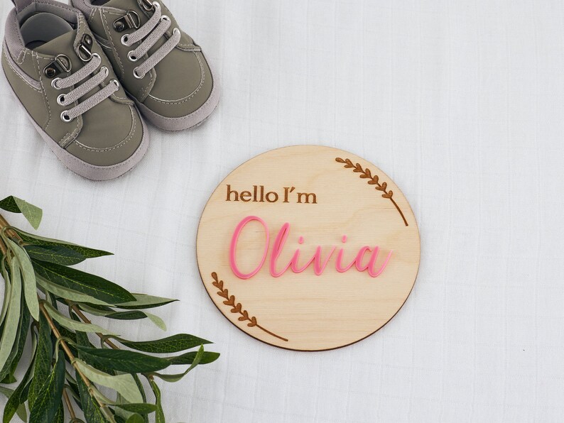 Personalised Birth Announcement Plaque Baby Name Plaque Etsy