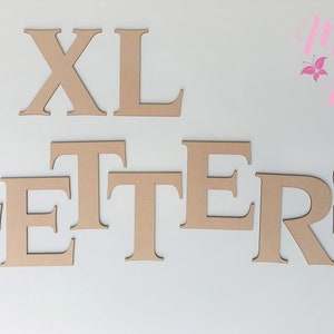 MDF Wooden Letters | Large Letters | Laser Cut MDF 3MM | 12cm 15cm 20cm 25cm Wood Letters | Nova Font | DIY Letters | Blank letters |Craft