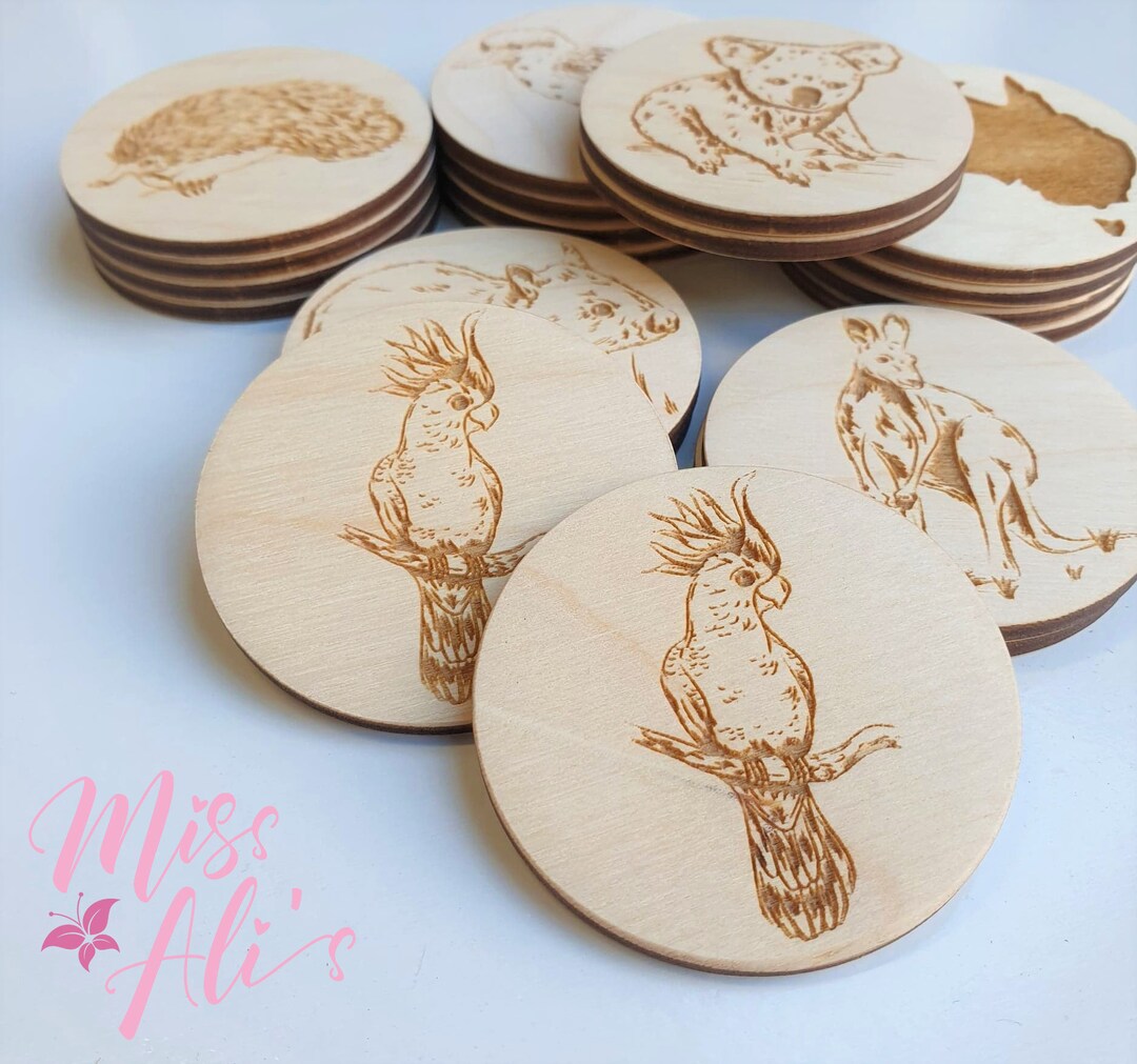 Wooden Memory Game Australian Animals Memory Disc Game - Etsy