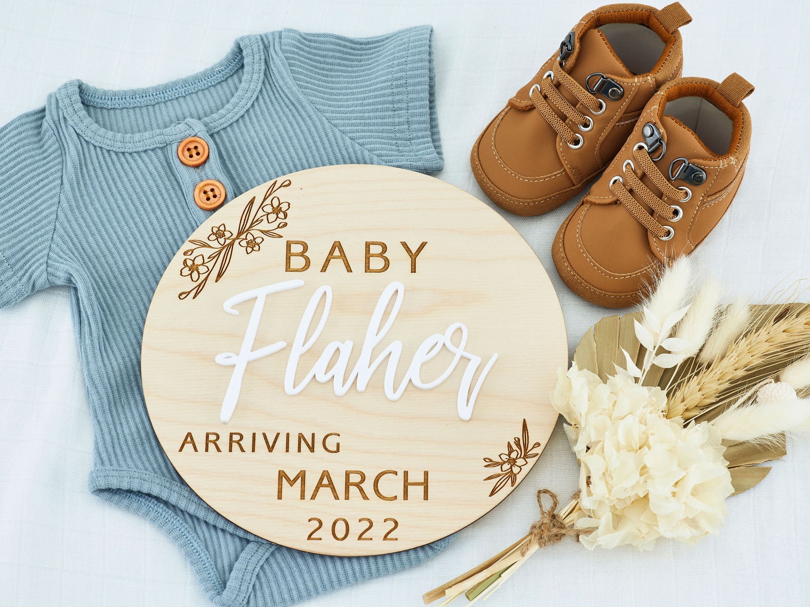 Pregnancy Announcement Plaque Custom Baby Announcement Etsy Australia