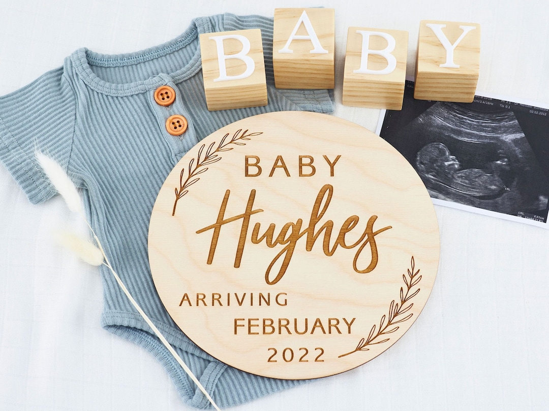 Pregnancy Announcement Plaque Custom Baby Announcement Personalised — free download