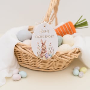 Osternest Namensschild | Personalisierte Ostern Anhänger | Schätzchen Ostern
