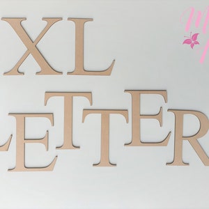 MDF Wooden Letters | Large Letters | Laser Cut MDF 3MM | 12cm 15cm 20cm 25cm Wood Letters | Times New Roman| DIY Letters|Blank letters|Craft