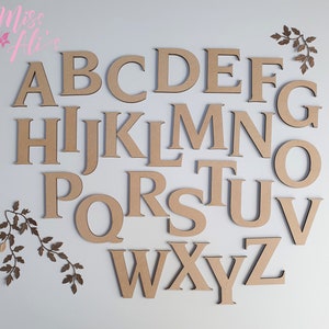 MDF Wooden Letters | Laser Cut MDF 3MM | 5cm 7.5cm 10cm Wood Letters | Nova Font | DIY Letters | Raw mdf | Blank letters | Craft Letters