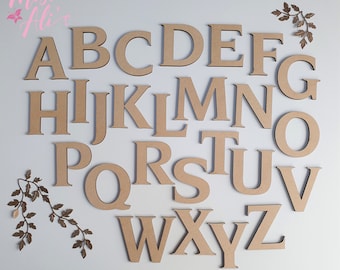MDF Wooden Letters | Laser Cut MDF 3MM | 5cm 7.5cm 10cm Wood Letters | Nova Font | DIY Letters | Raw mdf | Blank letters | Craft Letters