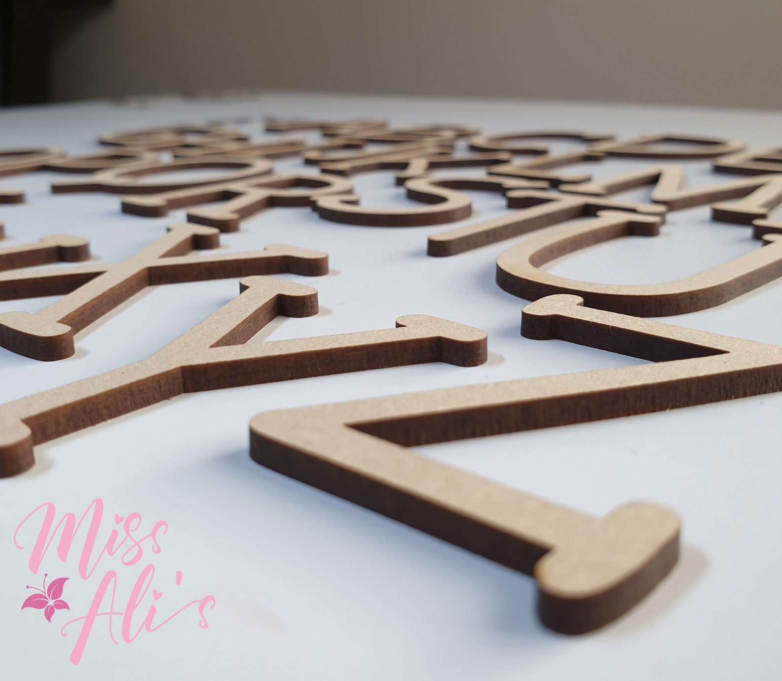 Letras de madera MDF / Corte láser MDF 3MM / 5cm 7.5cm 10cm Etsy España
