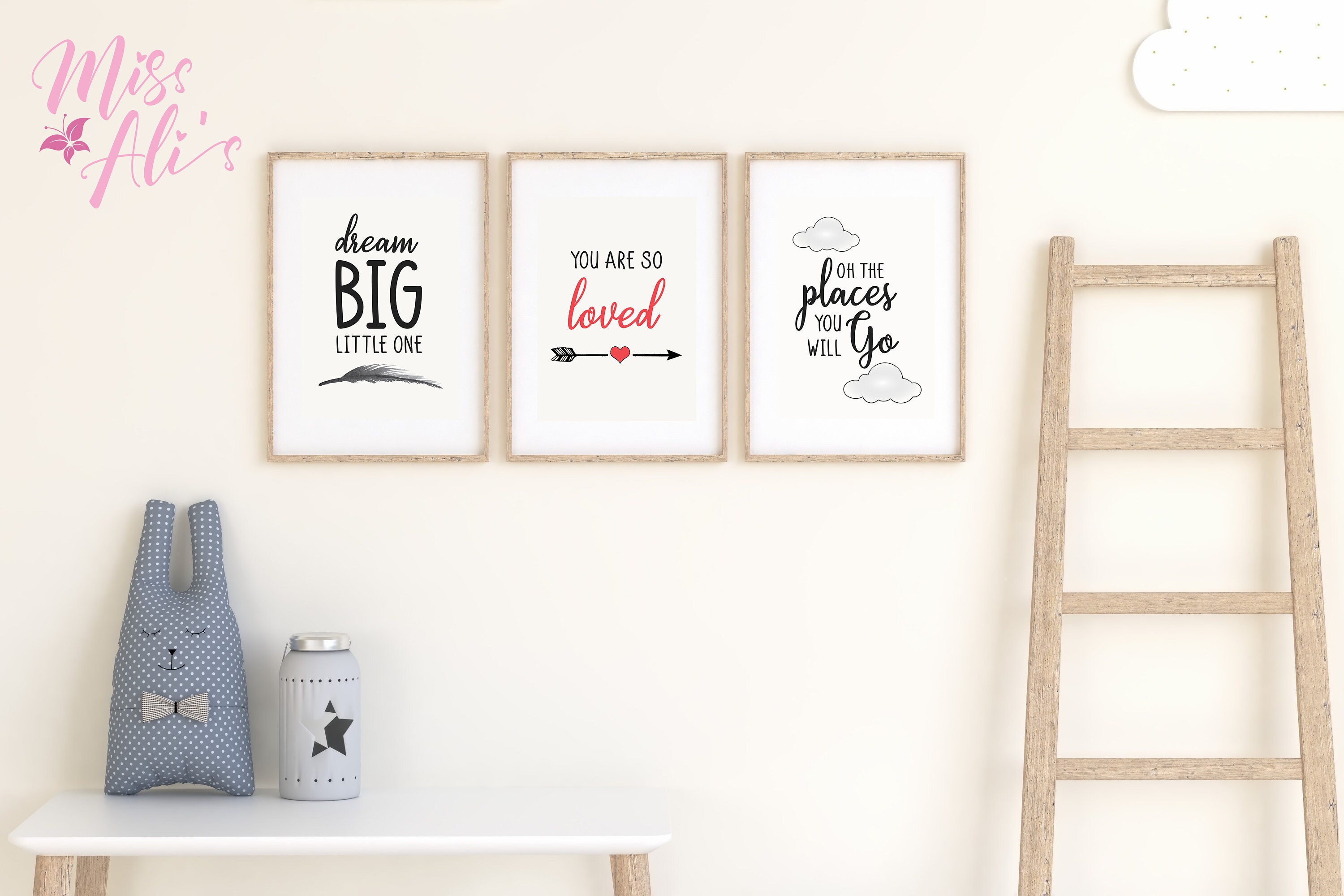 Nursery Inspirational Quote Wall Art A4 Baby Nursery Decor Etsy