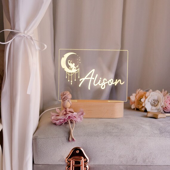 パーソナライズされたLEDナイトライト - Etsy 日本