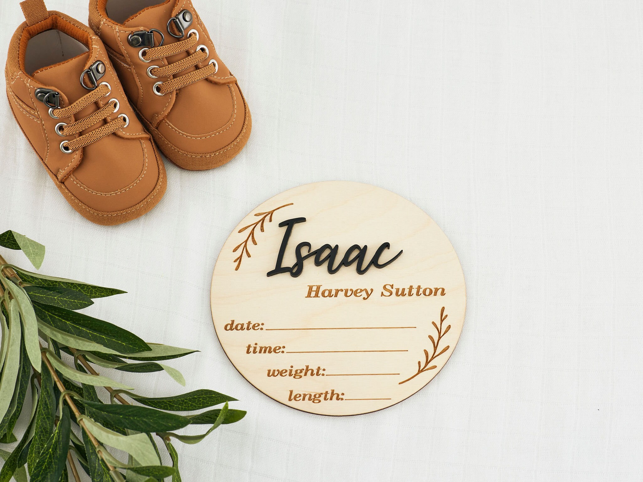 Personalised Birth Announcement Plaque Baby Name Plaque Etsy